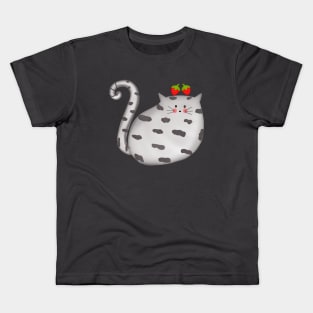 Cute fat cat Kids T-Shirt